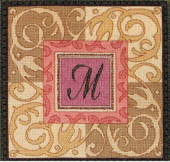 Dimensions Gold Collection Petites Monogram Elegance Counted Cross Stitch Design