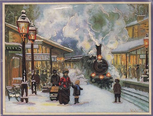 Sunset Snow and Steam designed by Alan Maley Crewel Kit