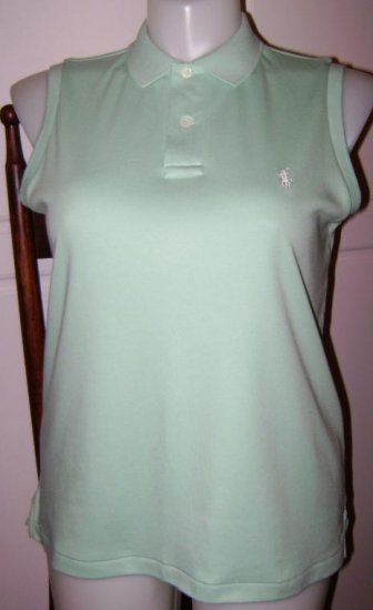 Womens Ralph Lauren Polo Top - Mint Green- Size L Large