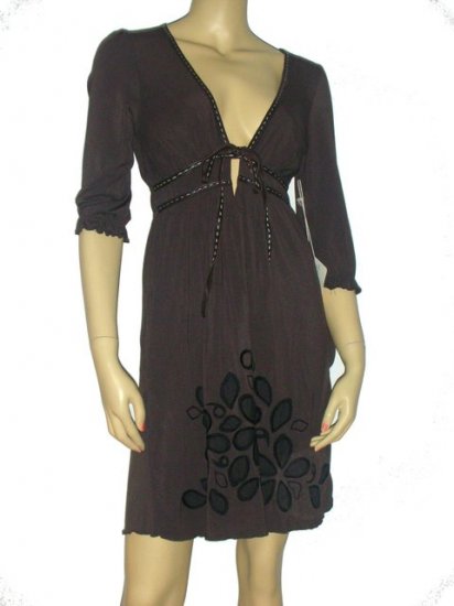 $329 Anthropologie Soul Revival Sexy Brown Dress S Small