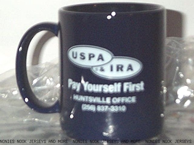 USPA IRA MUG coffee tea HUNTSVILLE, AL office blue white