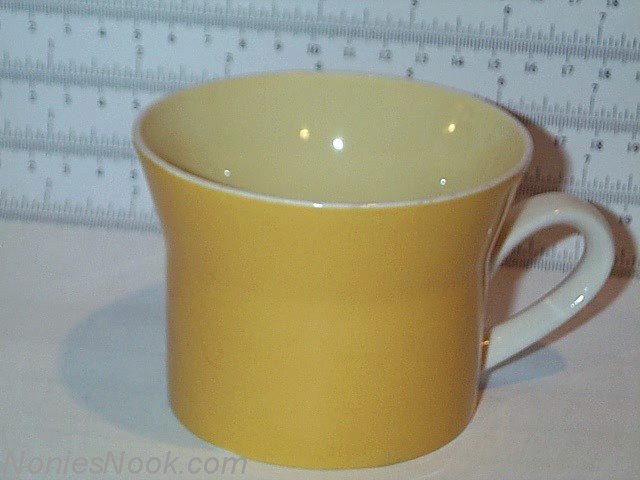 Mikasa Yellow Coffee Mug Tea Cup C4300 oven table dishwasher