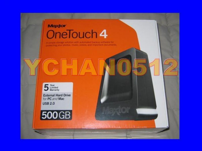 NEW Maxtor 500GB OneTouch 4 External Hard Drive Seagate 500 GB