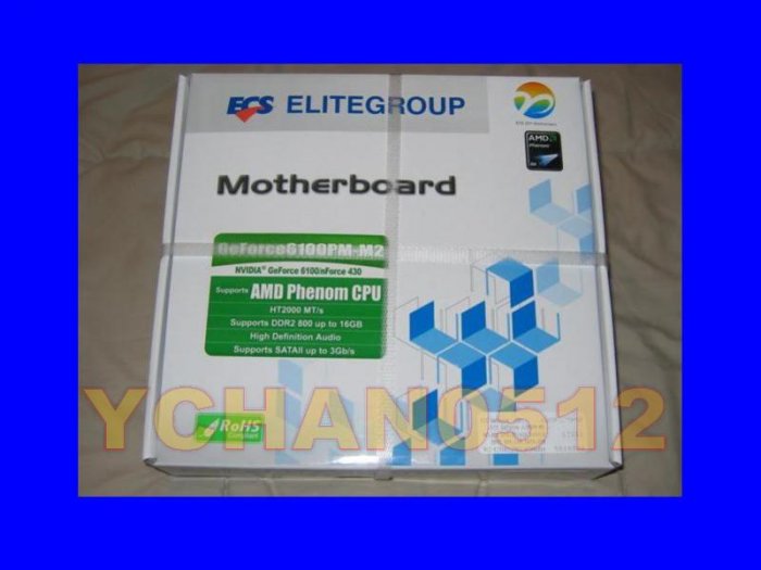 New ECS GEFORCE6100PM-M2 Motherboard SOCKET AM2 / AM2+ AMD Athlon 64 x2 Dual Core Sempron Phenom
