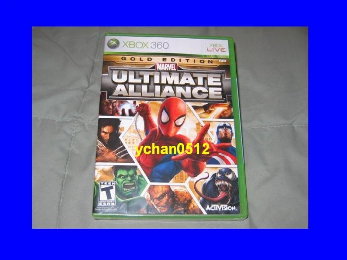NEW MARVEL Ultimate Alliance GOLD Edition XBOX 360 LIVE 047875821316