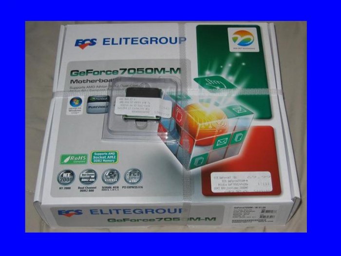 NEW OEM AMD Athlon 64 X2 5200+ Dual Core + ECS GEFORCE7050M-M v2 Motherboard SOCKET AM2 / AM2+ Combo