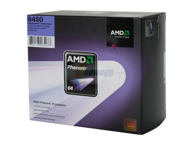 NEW AMD Phenom 8450 X3 2.1Ghz CPU Processor SOCKET AM2 Triple Core