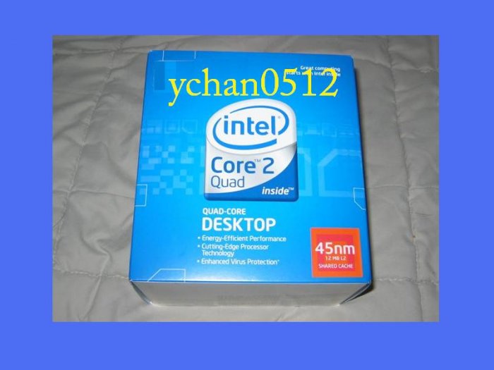 NEW Retail BOX INTEL CORE 2 Quad q9550 CPU 2.83GHZ FAN LGA 775 HEATSINK FAN Dual Yorkfield SLB8V EO