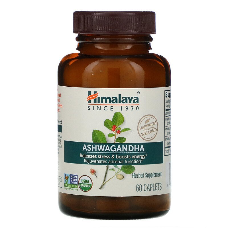 Himalaya Organic Ashwagandha 670mg 60 Caplets