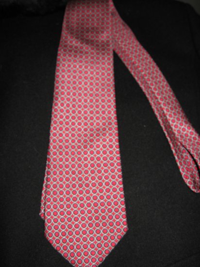 Ralph Lauren Red and Navy Circle Pattern Necktie