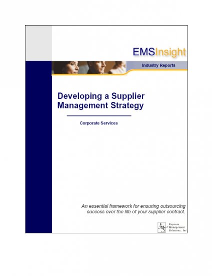 Developing a Supplier Management Strategy