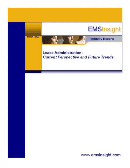 Lease Administration: Current Perspective and Future Trends