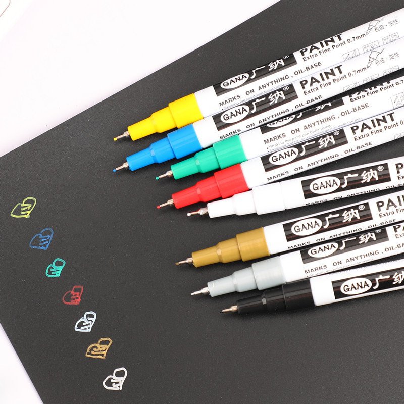 Colors Metallic Marker Mm Extra Fine Point Paint Marker Permanent