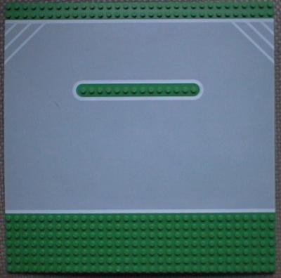 LEGO BASEPLATE BASE PLATE GREEN FAST TRACK RACE FINISH