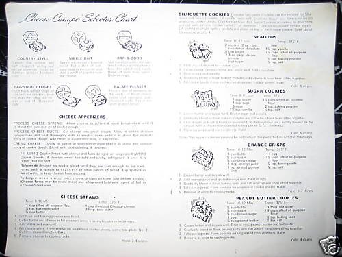 MIRRO COOKIE PRESS ORIGINAL RECIPES! SPRITZ LOTS MORE!!