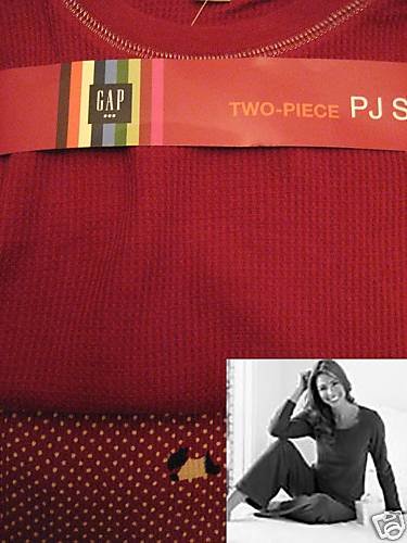 NEW GAP BODY COZY THERMAL PAJAMA PJ LOUNGE SET LOT S
