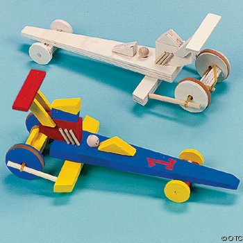NEW UNFINISHED WOOD RACECAR TOYS MAKE AND PAINT! LOT