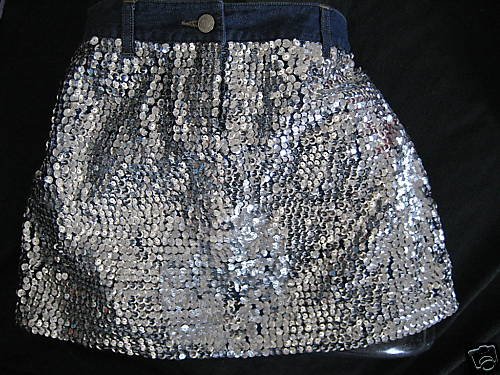 NEW VICTORIA SECRET SEXY HOT MINI SHORT SKIRT SEQUINS 4