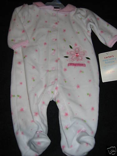 NWT CARTERS LITTLE PRINCESS PINK SLEEP AND PLAY 6MO