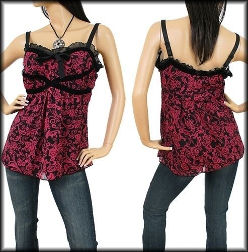 NWT TORRID EMPIRE BABYDOLL CAMI CLEAVAGE TOP 1 XL 14/16