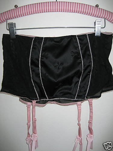 NWT VICTORIA SECRET RETRO GLAM BOMBSHELL GARTER SKIRT L