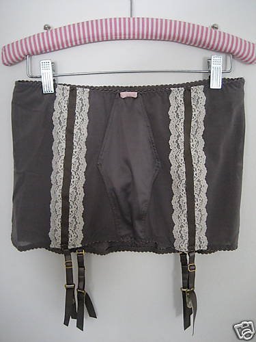 NWT VICTORIA SECRET RETRO HIGH WAIST GARTER PANTY M