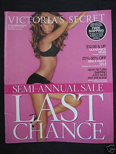 VICTORIA SECRET SEXY GISELE PINK CATALOG 2005