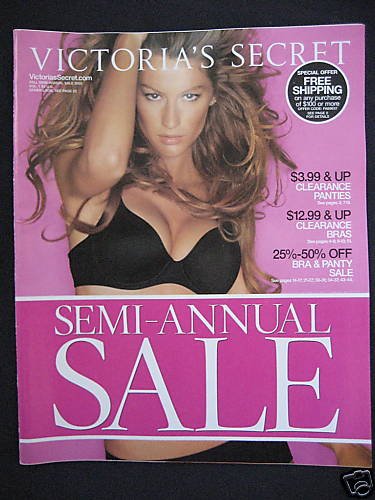 VICTORIA SECRET SEXY GISELE PINK CATALOG 2005