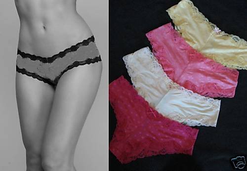 NEW VICTORIA SECRET HOT& SEXY CHEEKY SILKY LACE PANTY M
