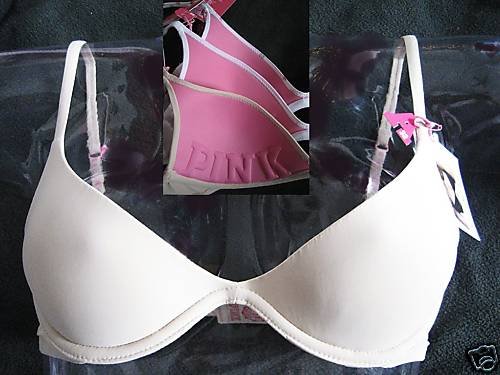 NWT VICTORIA SECRET PINK LOW CUT SCOOPNECK BRA 32A 32 A