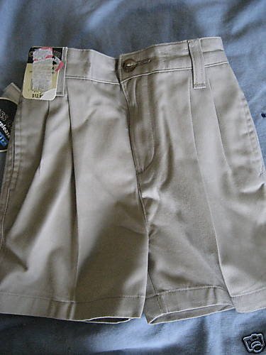 NWT BOYS TODDLER DRESS KHAKI TAN UNIFORM SCHOOL SHORT 4