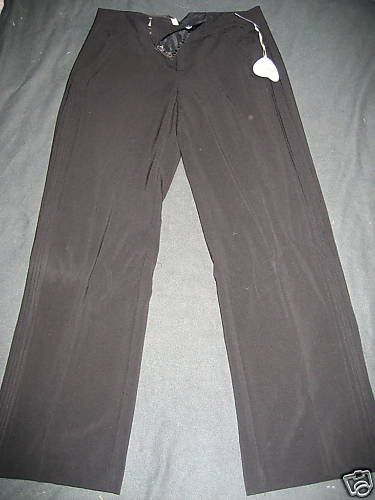 NWT $200 CHENAULT BLACK WIDE LEG DRESS PANTS BLACK 6
