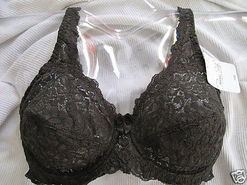 NWT SEXY BROWN LACY UNLINED BALCONET BRA 36B