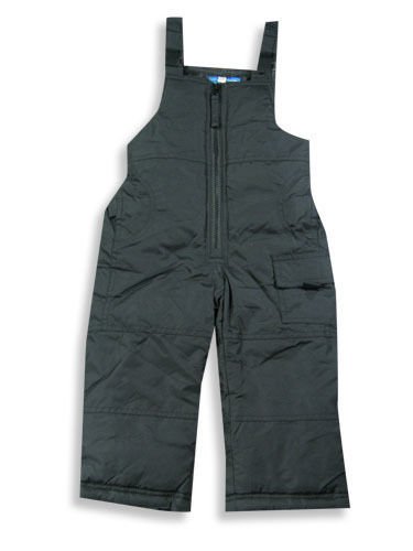 NWT BOYS BLACK WINTER SKI SNOW PANTS BIB SNOWPANTS 5/6