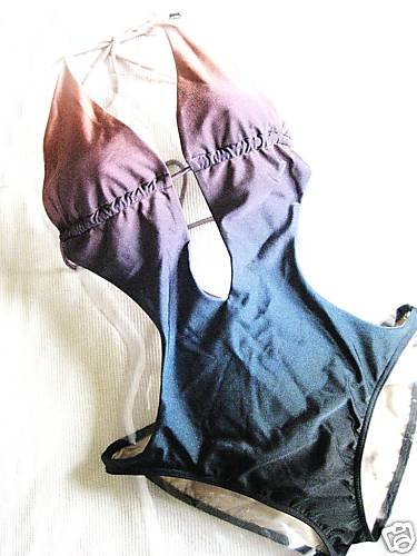 NEW VICTORIA SECRET DIP-DYE SEXY PLUNGE MONOKINI S SMAL
