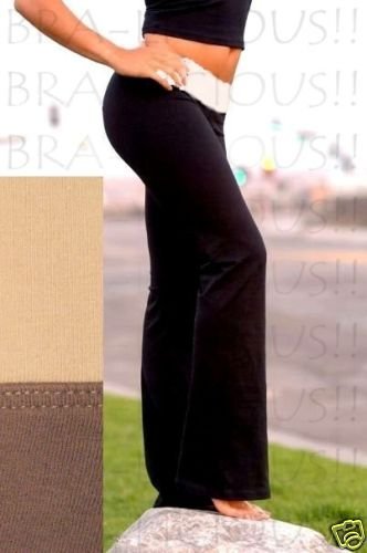 NEW VICTORIA SECRET FIT&FLARE YOGA PANT FOLDOVER L