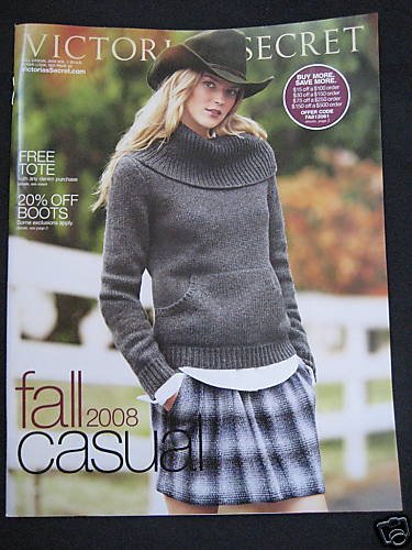 VICTORIA SECRET CATALOG FALL CASUAL SALE 2008