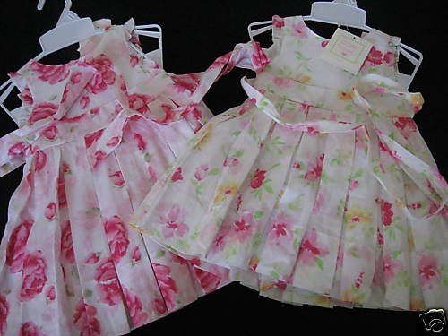 NWT JILLIANS CLOSET TWINS DRESS LOT PLEATED TULLE 18MO