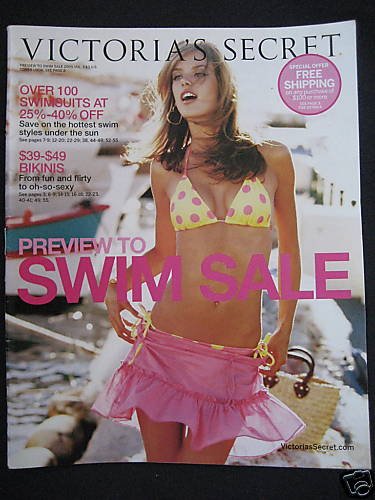 VICTORIA SECRET PREVIEW TO SWIM SALE CATALOG 2005