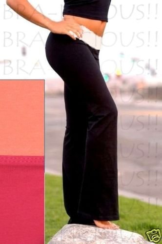 NEW VICTORIA SECRET FIT&FLARE YOGA PANT FOLDOVER S