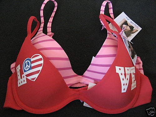 NWT LOT VICTORIA SECRET PINK SCOOPNECK LOW CUT BRA 34B