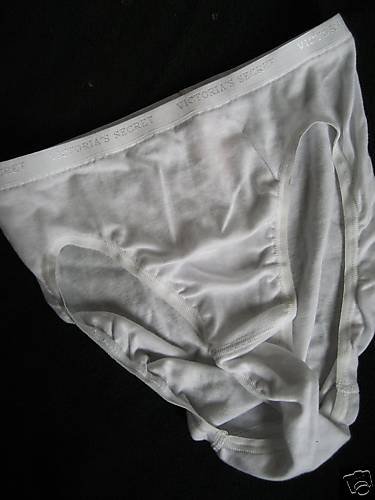 NWT VICTORIA SECRET WHITE HI LEG BRIEF PANTY HI CUT S