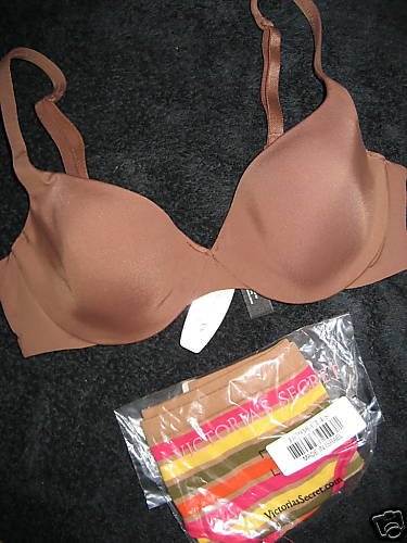 NWT VICTORIA SECRET IPEX DEMI BRA PANTY SET LOT 32B S