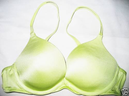NEW VICTORIA SECRET VERY SEXY PUSH UP GEL BRA 34A GREEN