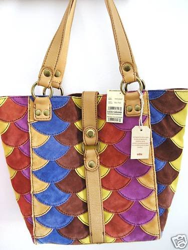 LUCKY BRAND 1968 PURSE BAG PATCHWORK TOTE SATCHEL NWT