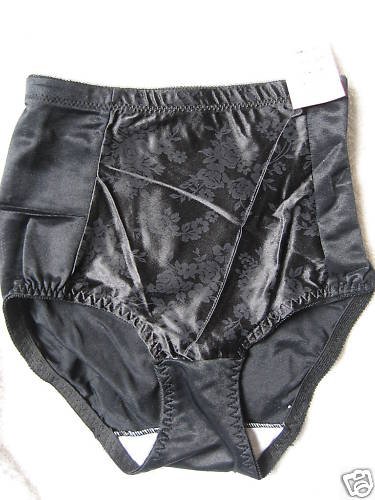 NWT TUMMY CONTROL FULL CUT PANTY BRIEF SLIMMING S BLACK
