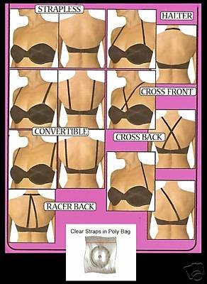 NWT CUSTOMIZE HALTER & CONVERTIBLE & STRAPLESS BRA 34A