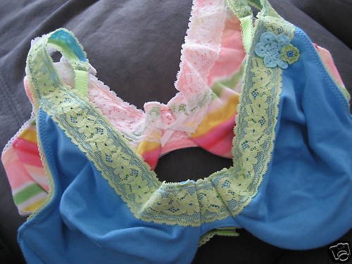 NEW VICTORIA SECRET PRETTY LACE TRIM COTTON UNLINED BRA