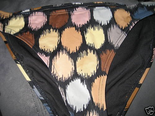 NEW VICTORIA SECRET MULTI DOT BIKINI BOTTOM M MEDIUM