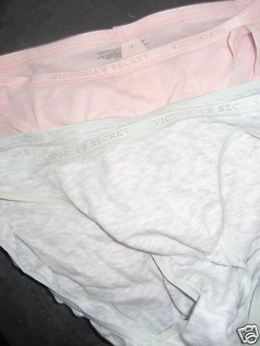 NWT VICTORIA SECRET COTTON BIKINI XS S PINK GREY LOT